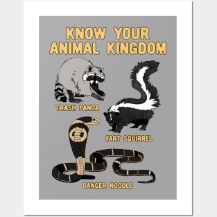 Funny Trash Panda Danger Noodle Fart Squirrel Posters and Art